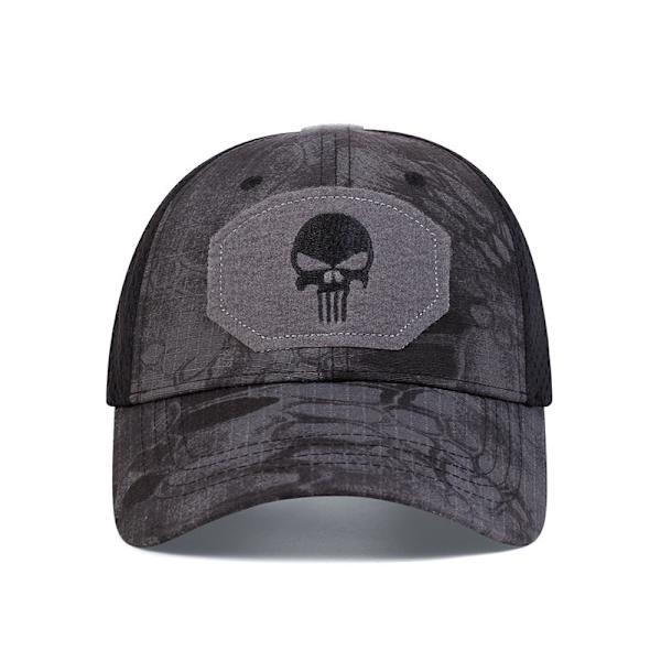 Militära fans utomhus kamouflage baseball nät cap Specialstyrkor taktisk kamouflage cap Skalle visir Cap Army green