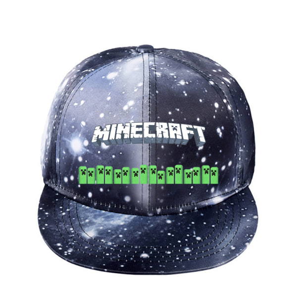 Minecraft Star Hat Enkel Mode Tecknad Män och Kvinnor Starry Sky Svart ~ 6