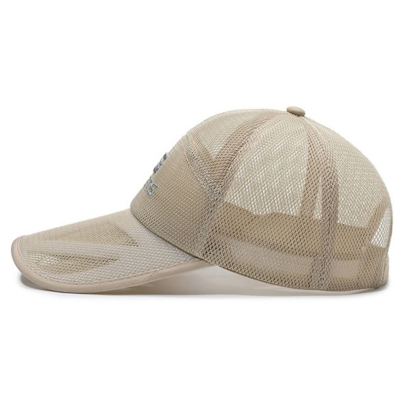 Full Mesh Baseball Cap Unisex Quick Dry Running Hat Lätt sporthatt white