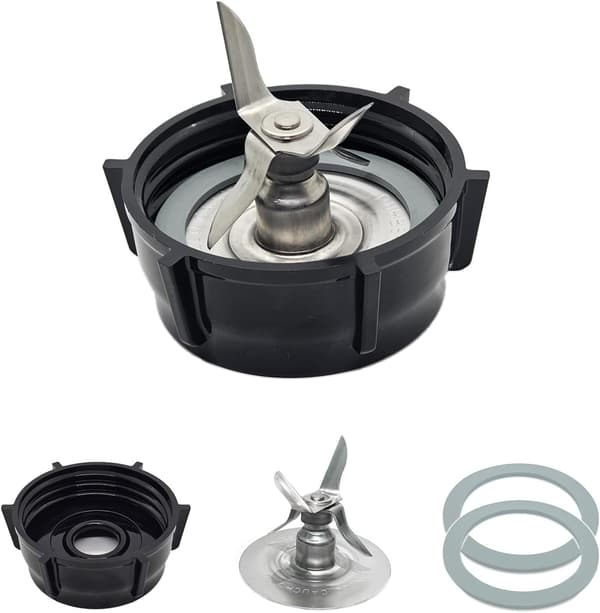 Til Oster Blender Reservedele Blender Isblad med Kande Bundhætte og To Gummi O-ring Pakning Tilbehør Opfriskningssæt