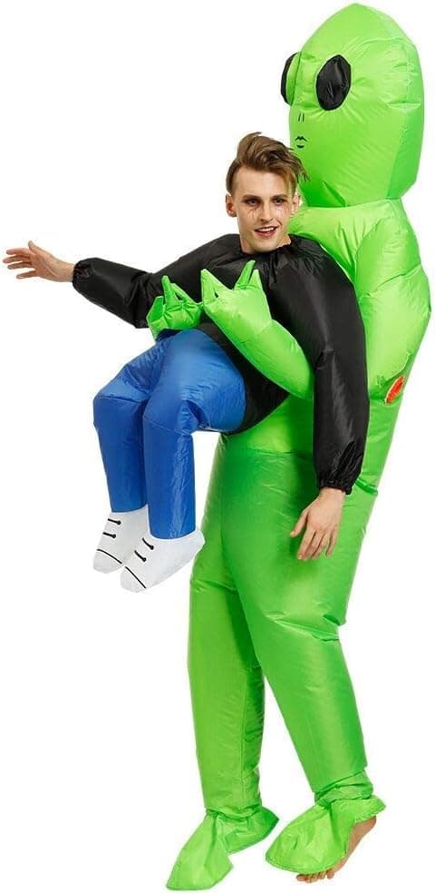 Oppusteligt Alien Kostume til Voksne