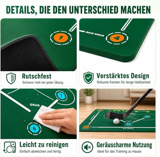 Maahockeyn harjoitusmatto 60x40 cm, luistamaton, mailankäsittely