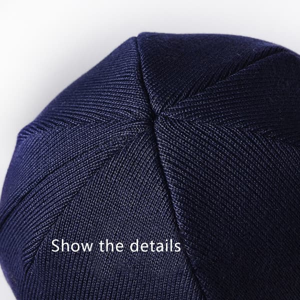 Vintermössa Warm Knit Cuffed Plain Toboggan Cap,tibetansk Tibetan