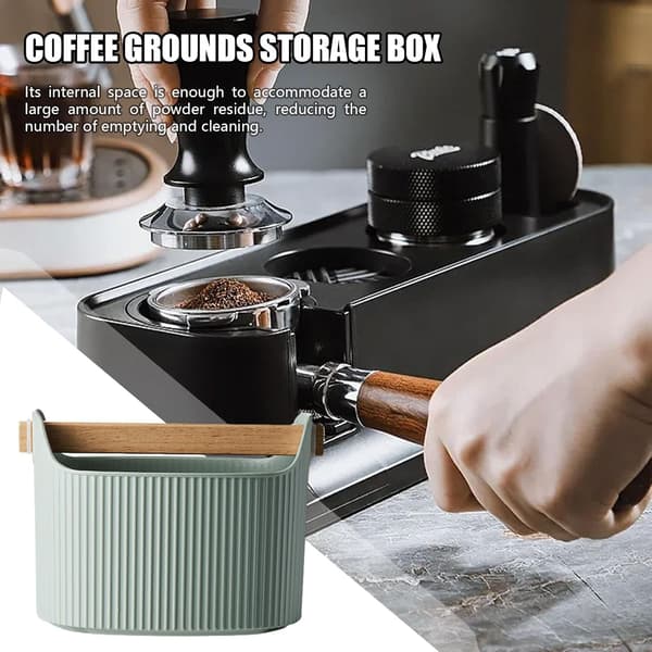 Kaffegrumsspand - Ubesværet kaffeaffaldsbeholder, alsidig kaffegrumsbeholder | Problemfri grumsaffald espresso stor kaffespand