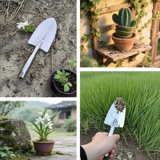 Hagespade - hageredskap - rustfritt stål - for hagen; håndspade for planting, omplanting, luking og graving
