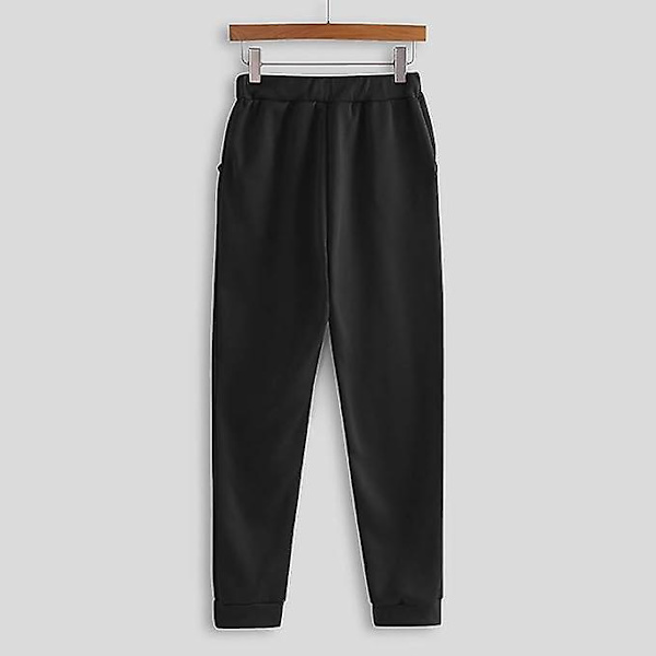 Mode Loungeset för kvinnor Modekläder 2-delad sweatsuit Långärmad tröja Långbyxor black L