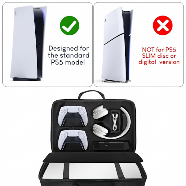 Resväska för PS5/PS4/Playstation 5 Digital Edition-konsol