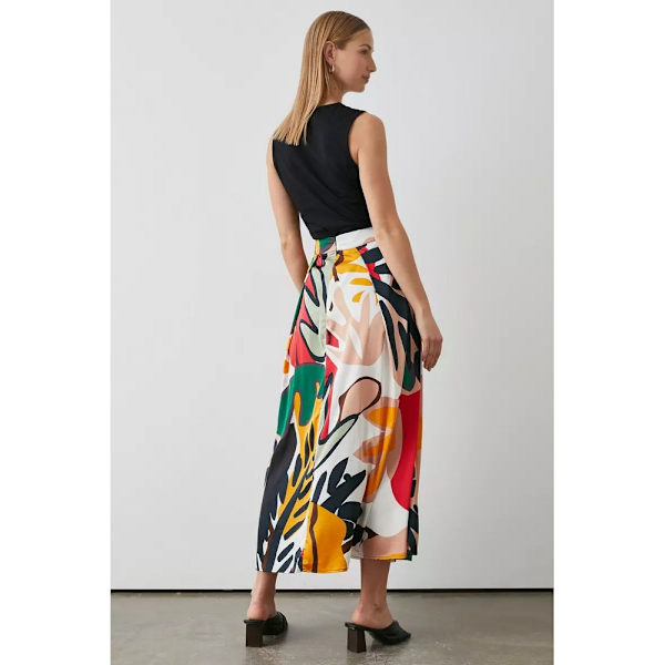 Principer Dam/dam Tropisk midikjol  Flerfärgad Multicoloured 10 UK