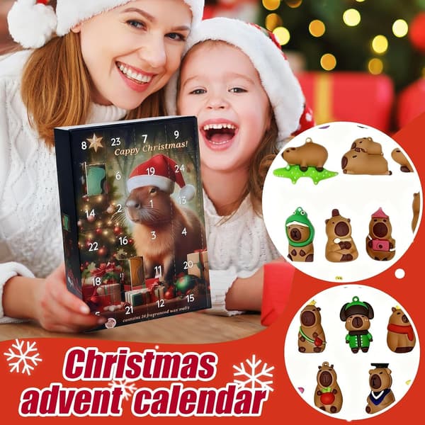 Capybara Julekalender 2026, 24 Dager Nedtelling til Jul med 24 Figurer