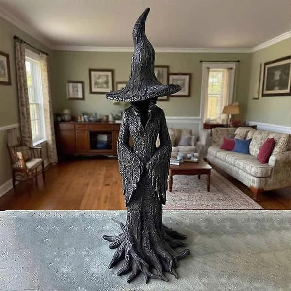 Cracker Barrel Trädhäxa Staty Halloween Dekor Gåva Ny - 20/30 cm 20cm