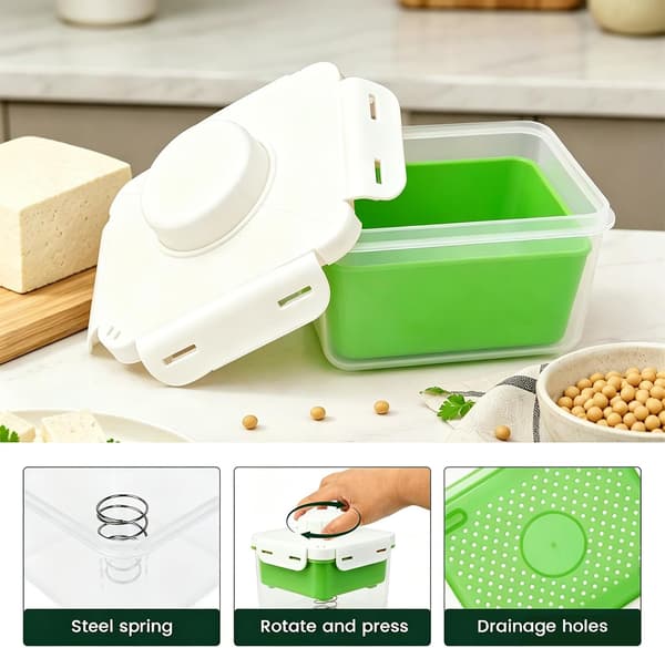 Tofupresser Kraftfuld Justerbar Ekstra Fast Tofu