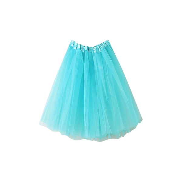 Kvinnors högkvalitativ plisserad kort kjol av gasväv Vuxen Tutu Light Blue