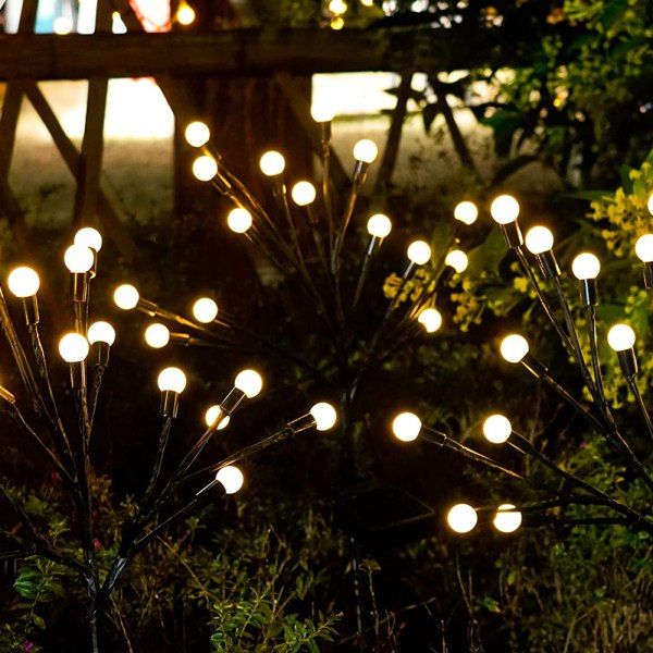 Solar LED eldfluga ljus, utomhus gård dekoration ljus