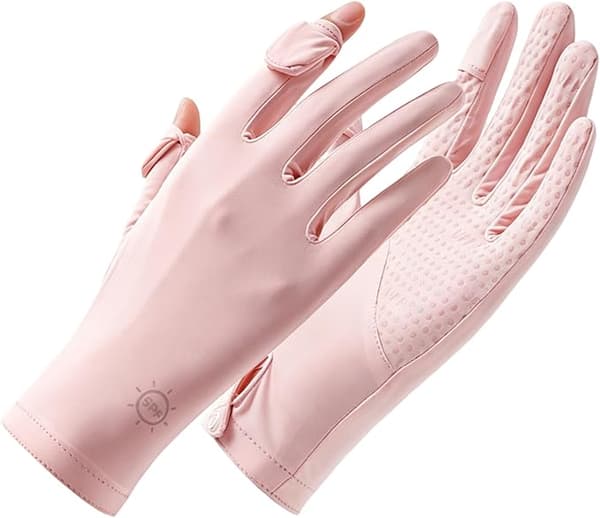 Tynde handsker Solhandsker til kvinder UV-beskyttelse, Hel finger UV-handsker Kørehandsker Dame Solbeskyttelseshandsker