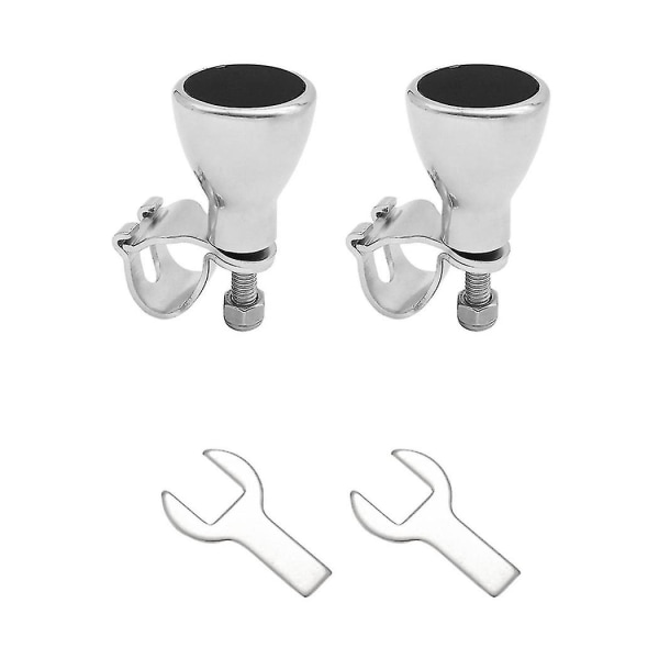 2 set 316 rostfritt stål Båt med platt topp rattknopp, rattmanövreringsknopp för Bo