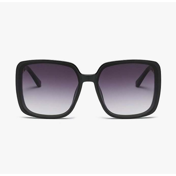 Stora lyxiga solglasögon elegant stil med 'H' på sidorna black one size