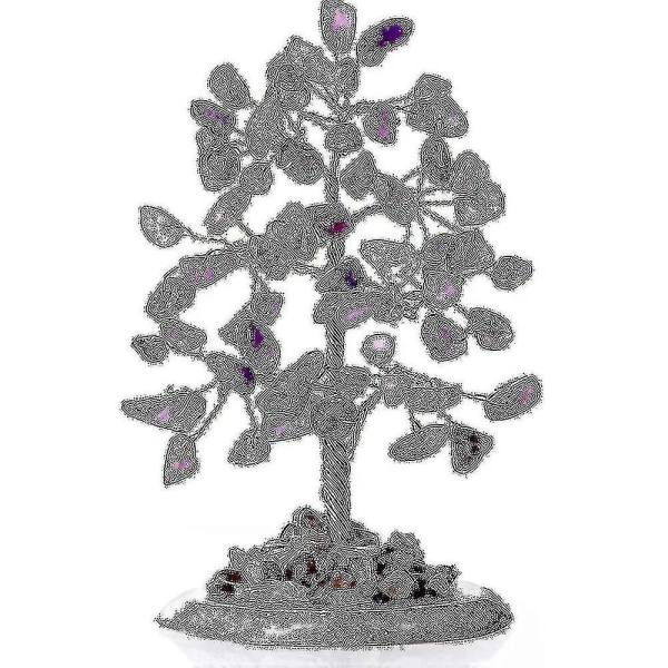 Ametist Healing Crystal Tree Natural Reiki Crystals Ädelstenssten purple