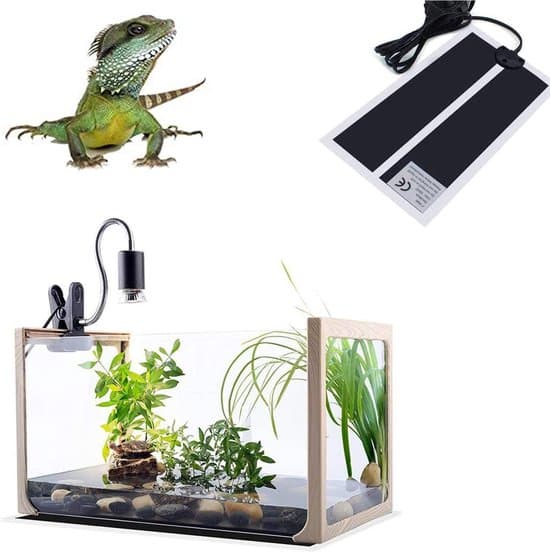 Varmemåtte - plantevarmemåtte - 15 x 28 cm - 7 watt - med controller/lysdæmper - til kyllinger, krybdyr, padder og fugle