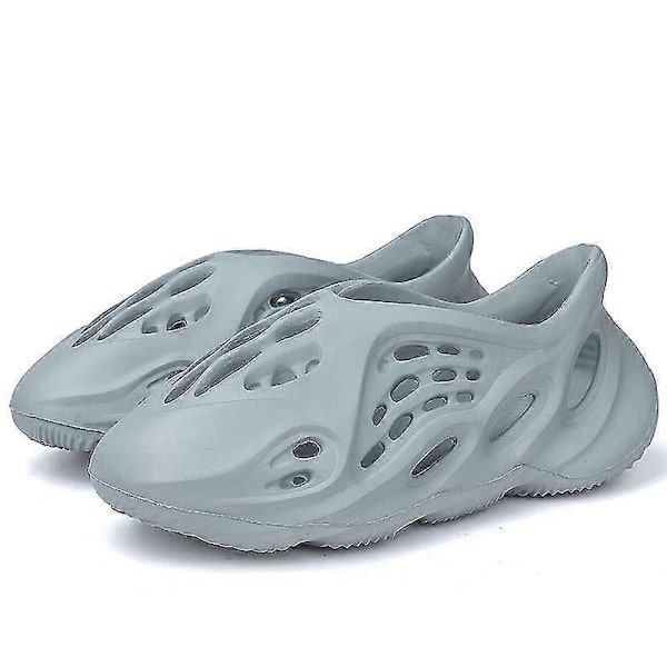 Trendiga & Bekväma Foam Slides För Barn Vuxen - Lätta, Snabbtorkande & Halkfria Tofflor För Utomhuslek! Gray 22-23