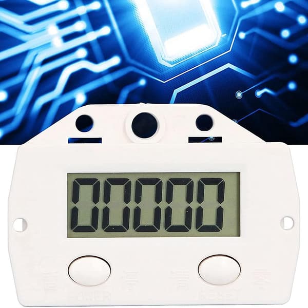 5-siffrig Elektronisk Digital Display Räknare Proximity Industriell Magnetisk Sensor Switch Punch Räknare White