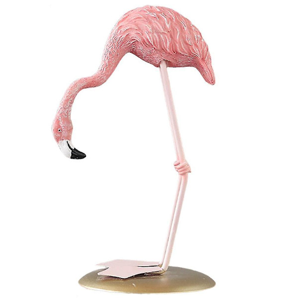 Flamingo Ornament Söt Flamingo Resin Flamingo Statyett Heminredning Bröllopsprydnad Pink1 14X7X7CM