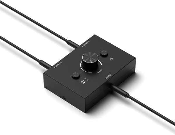 3,5 mm stereolydbryter Lydbryter Passiv høyttaler Hodetelefon Manuell velger Splitterboks Lyddeling