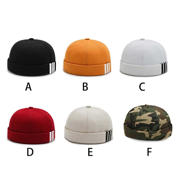 Mode print sjömansmössor Dockerkepsar brättelös hatt Camouflage
