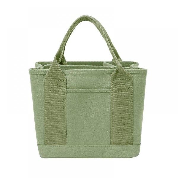 Lunchväska Bento Lunchväska i japansk stil Thermal Lunch Tote Handväska Canvas Shoppingväska A916-335 light green