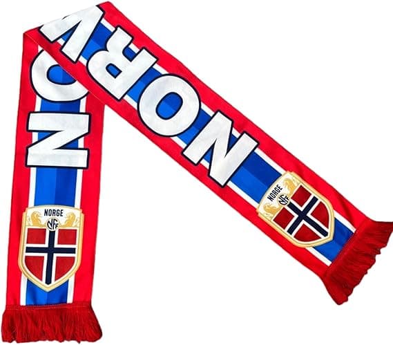 Norges herrelandslag supporter-skjerf til VM 2026, norsk supporter-skjerf