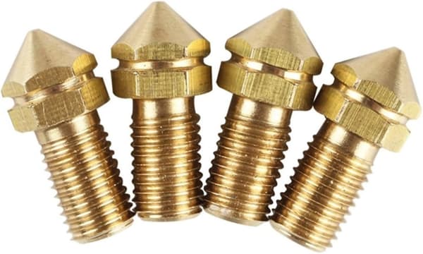 Ultimaker3 3D-printer erstatningsdyse i messing 0,4 mm for Ultimaker 3 reservedeler 3,0 mm filament 4 stk/sett