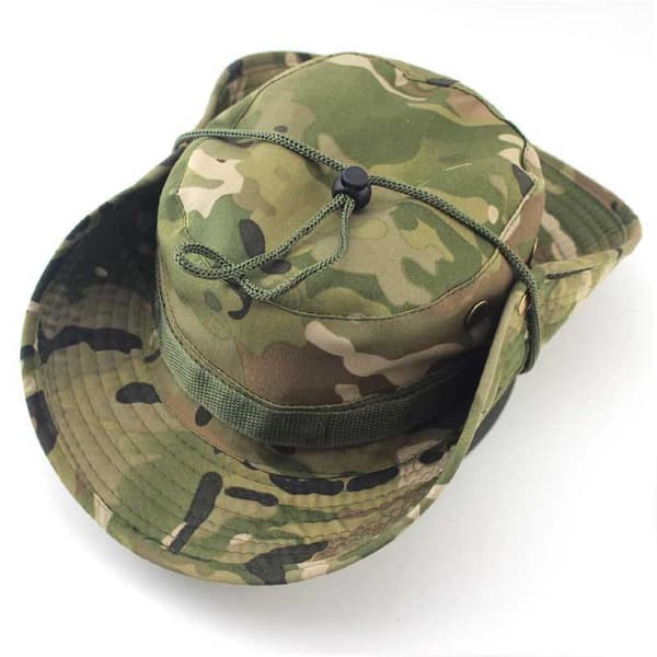 Kamouflage Solhatt Polyester Cap Enfärgad sommar andas Green Camouflage
