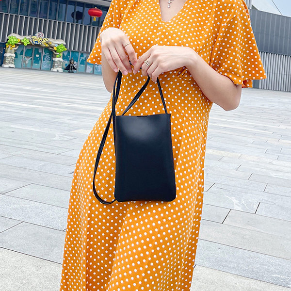 Små Crossbody-väskor för kvinnor Mobilväska Crossbody black