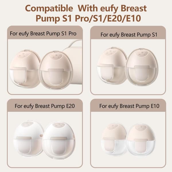 8 st bröstpumpspipskydd för eufy bärbar bröstpump S1 Pro/S1/E20/E10, ersättningspipskydd för eufy pump, tillverkad av BDICOVE, ej originaldelar