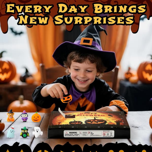 Halloween-joulukalenteri 2026, Squishy-joulukalenteri lapsille