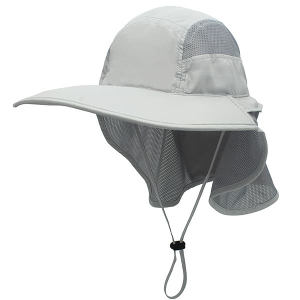 Solhatt Herr Dam Mesh Sommarskydd UV cap med nackklaff Andas packbar strandhatt