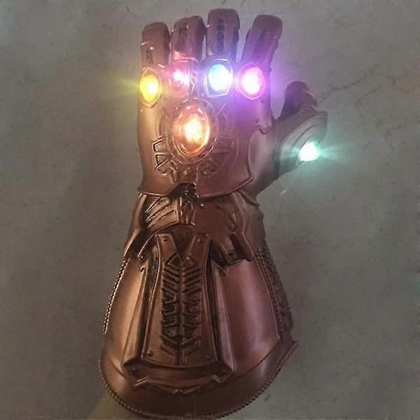 Avengers Infinity War Infinity Handskar LED Ljus Thanos LED Handskar Cosplay Prop