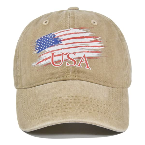 Us Graffiti Printing Baseball Cap Usa Silk Screen Peaked Cap Distressed Cap Solhatt Cp8907Gray Adjustable