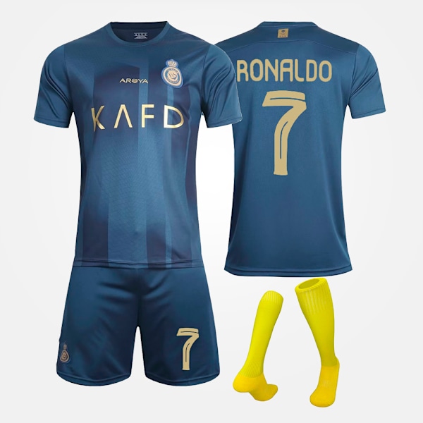 22-23 Portugal Hemma #7 Ronaldo Fotbollströja Set Barn & Vuxna 1 1 Barn 6 26