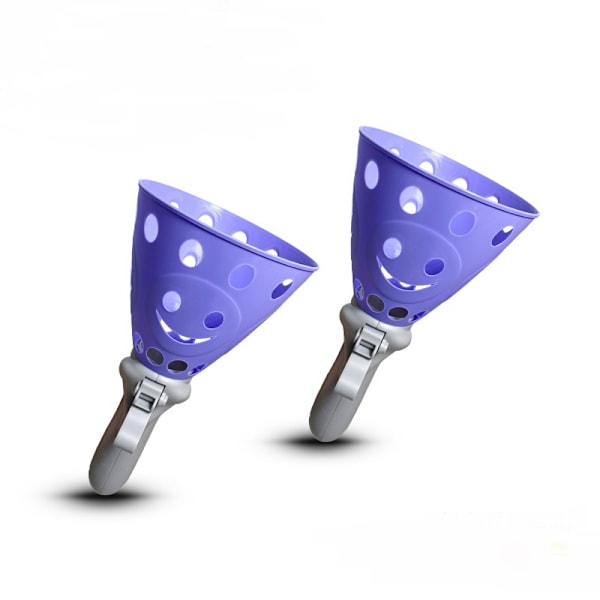 Lila pussel studsboll, 2 kastare + 4 bollar Purple