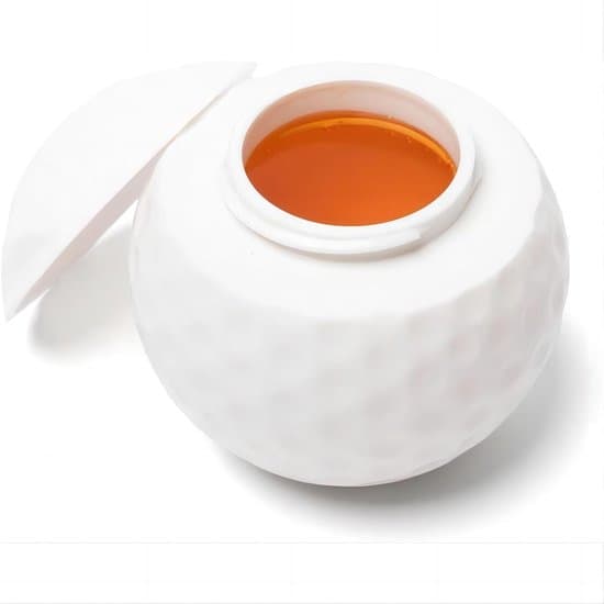 Golfbold Shotglas 3-pak – 1,5 oz samleobjekt med låg – Sjov golfgave til fars dag og fødselsdage – Golftema glas