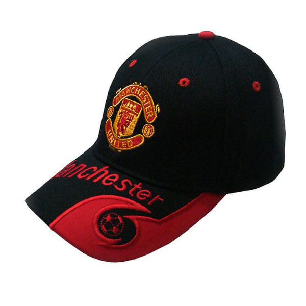 Manchester United Black Sports Cap Fotbollslag Fan Memorial Cap