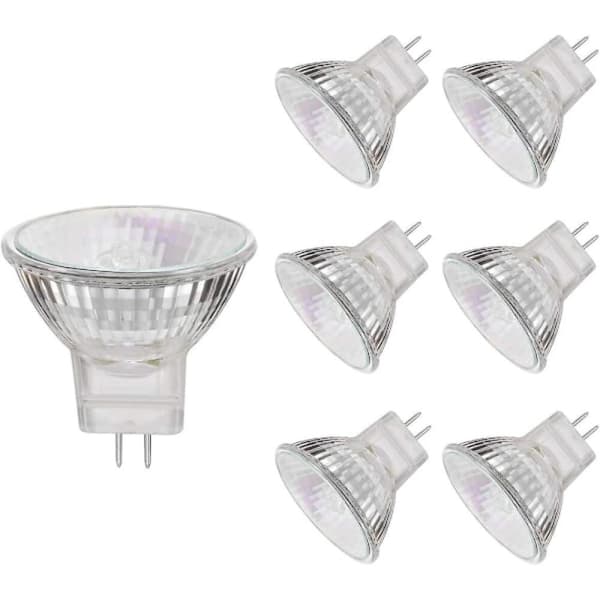 6-pack MR11 GU4 Halogenlampor 20W 12V Varmvita Spotlights