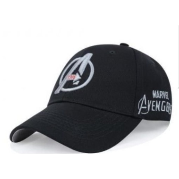 Avengers Marvel keps baseball kvalitet - Svart / text i silver svart / text i silver