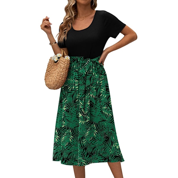 Kortärmade maxiklänningar för kvinnor Figure 4 XL