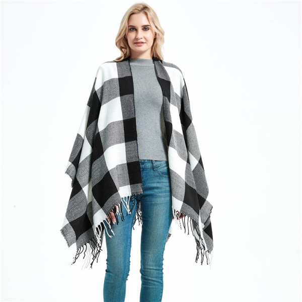 Fringe Wrap Scarf för kvinnor