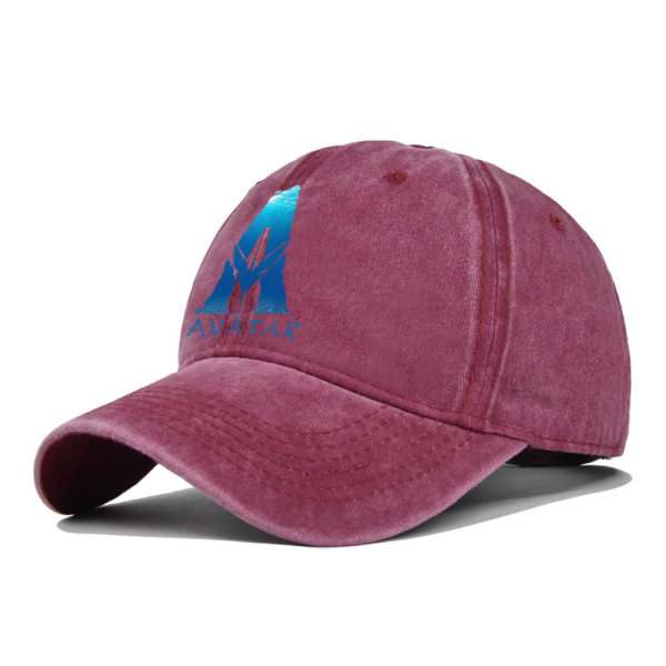 Personlighet Avatar printed baseball cap En silk Screen Peaked cap Distressed Cap Solhatt CP9084Brown Adjustable