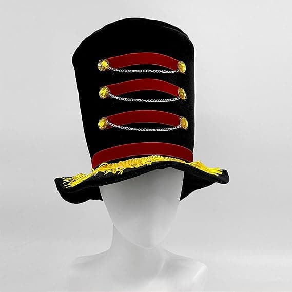 Ringmaster Top Hat Sammet Fransad Ring Leader Hatt Rolig Tofs Ring Master Hattar Cirkus Lejontämjare Kostymhattar