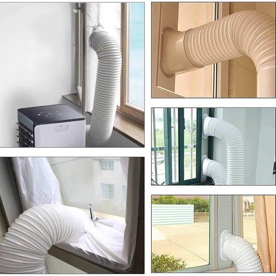 Flexibel frånluftsslang för luftkonditionering - Universal portabel luftkonditioneringsslang (13 cm diameter, 150 cm längd)