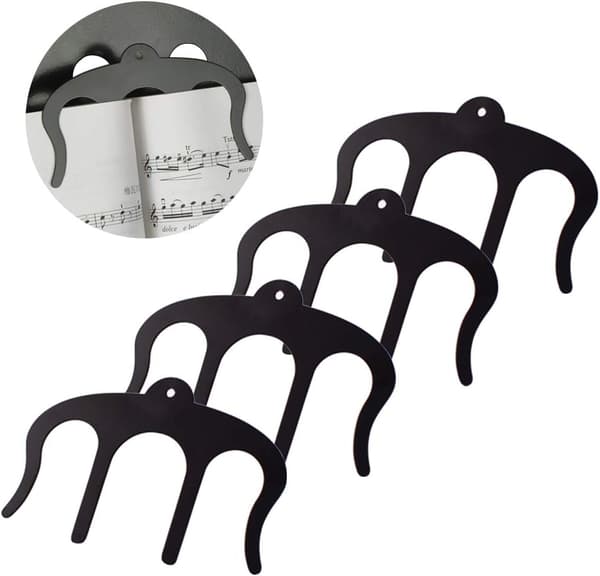 Sideholder for notebokklemme - metallplate for noteside, bok Pa