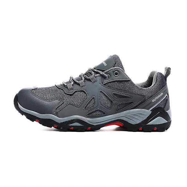 Vandringsskor för män och kvinnor, låga sneakers för utomhusvandring, trekking och promenader 3D231 Gray EU 43